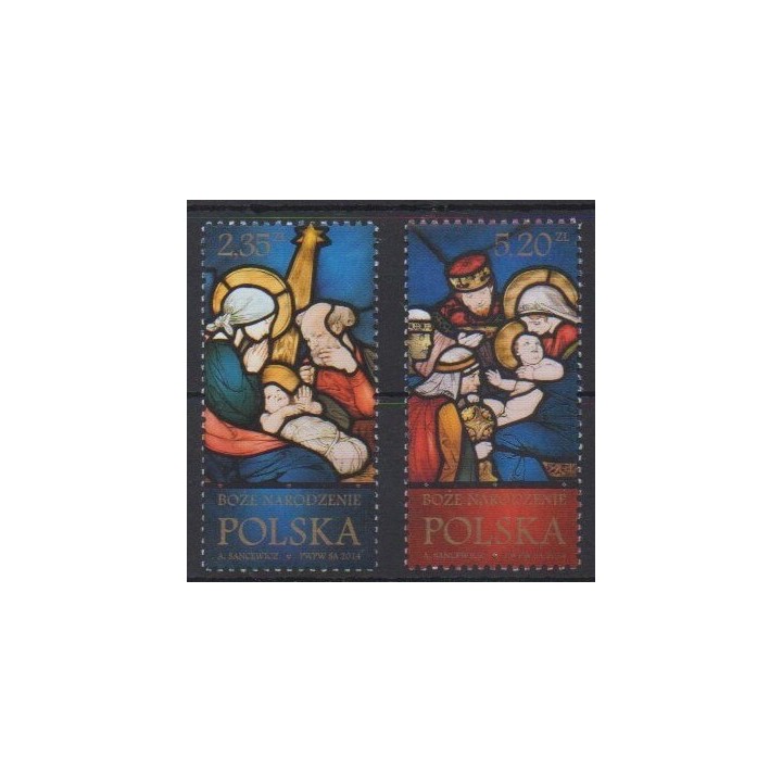 Acheter cette série de timbres de Pologne de l'année 2014 (No 4412/4413).