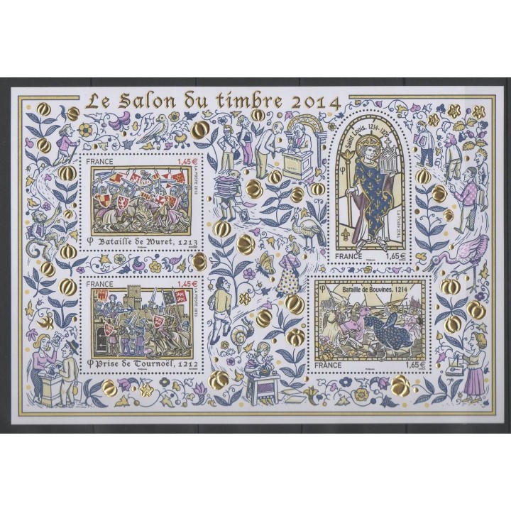 Timbres - France - Blocs et feuillets - 2014 - No BF 135 - Histoire