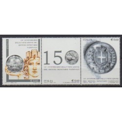 Italie - 2012 - No 3265/3267 - Monnaies, billets ou médailles