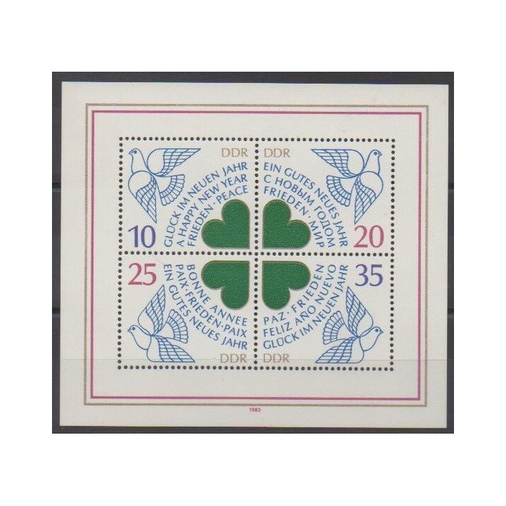 Buy this souvenir sheet  of East Germany (GDR) of the year 1983 (Nb BF73).