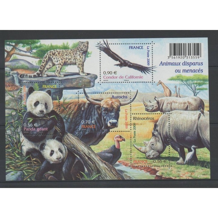 Stamps - France - Blocks and sheets - 2009 - Nb BF 128 - Animals