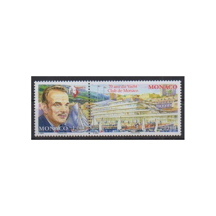 Acheter ce timbre de Monaco de l'année 2023 (70 ans du Yatch Club).