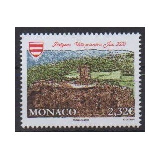 Buy this stamp of Monaco of the year 2023 (Visite princière à Polignac).