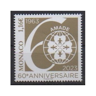 Buy this stamp of Monaco of the year 2023 (AMADE).