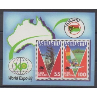 Buy this souvenir sheet  of Vanuatu of the year 1988 (Nb BF10).