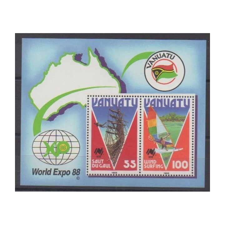 Buy this souvenir sheet  of Vanuatu of the year 1988 (Nb BF10).