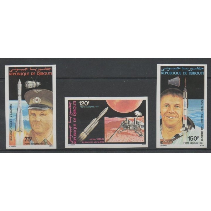 Timbres - Djibouti - 1981 - No PA 150/PA 152 ND - Espace