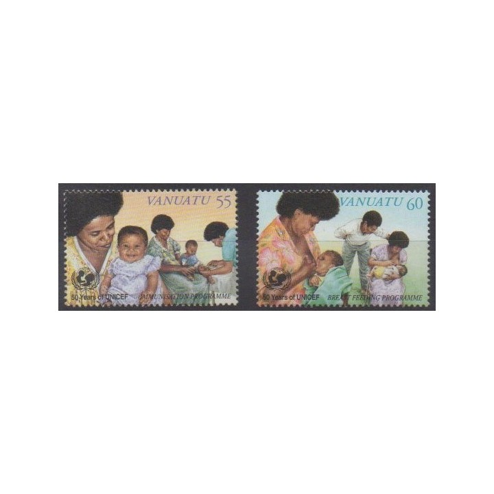 Buy this set of stamps of Vanuatu of the year 1996 (Nb 1003/1004).