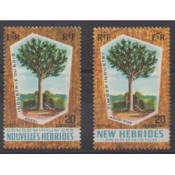 New Hebrides - 1969 - Nb 280/281 - Trees