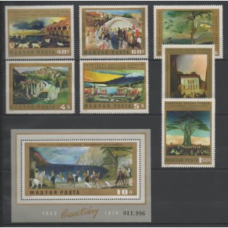 Timbres - Hongrie - 1973 - No 2315/2321 - BF 104 - Peinture