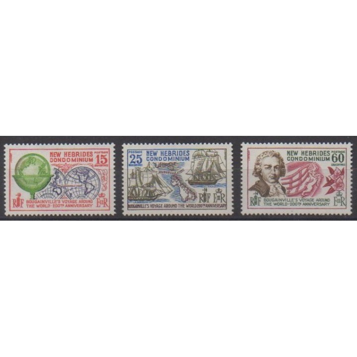 Buy this set of stamps of New Hebrides of the year 1968 (Nb 270/272). - Mint hinged
