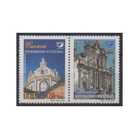 Ecuador - 2001 - Nb 1621B/1621C - Churches