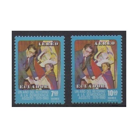 Équateur - 1980 - No PA716/PA717 - Histoire