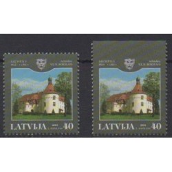 Lettonie - 2004 - No 593/593a - Châteaux