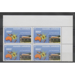 Timbres  - Nouvelle-Calédonie - Poste - 1990 - No 598 - Bloc de 4