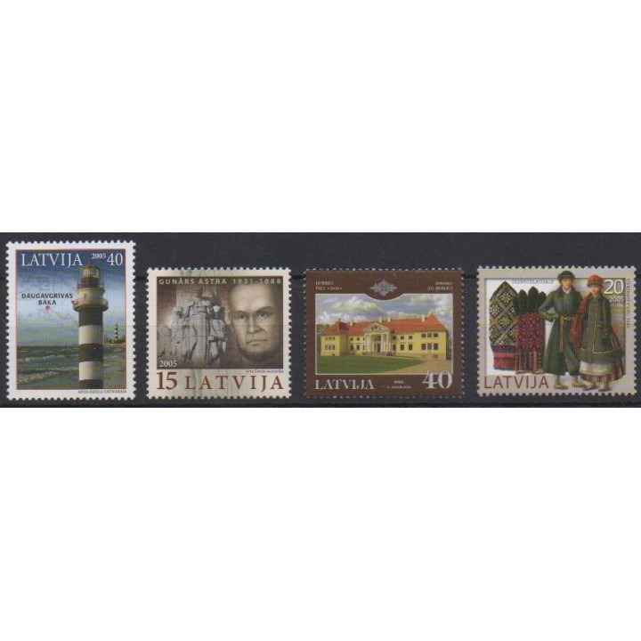 Acheter cette série de timbres de Lettonie  de l'année 2005 (No 620/623).