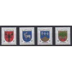 Latvia - 2005 - Nb 616/619 - Coats of arms