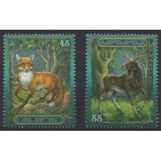 Acheter cette série de timbres de Lettonie  de l'année 2007 (No 690/691).