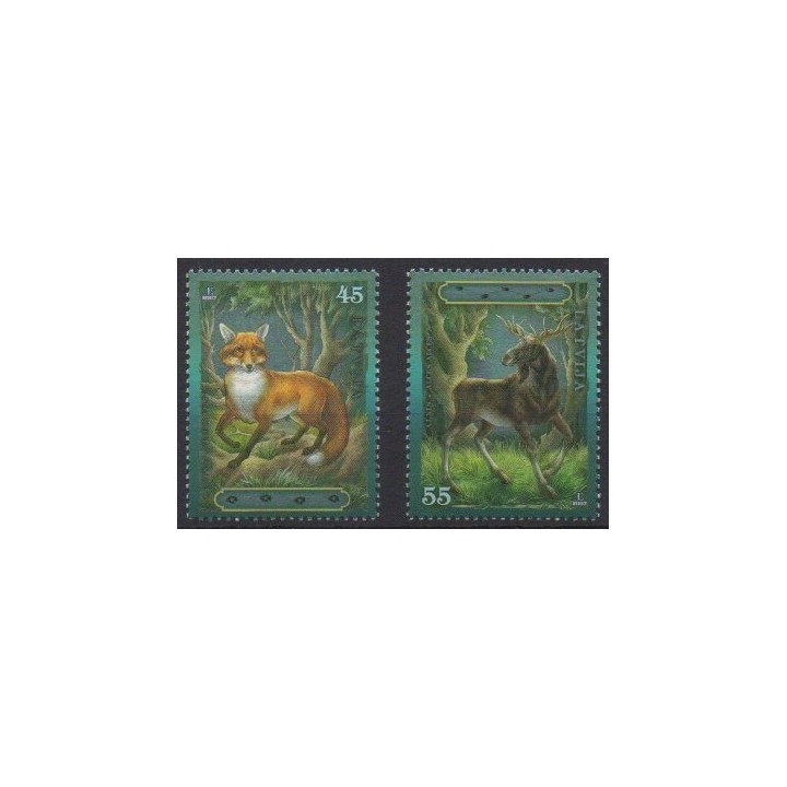 Acheter cette série de timbres de Lettonie  de l'année 2007 (No 690/691).
