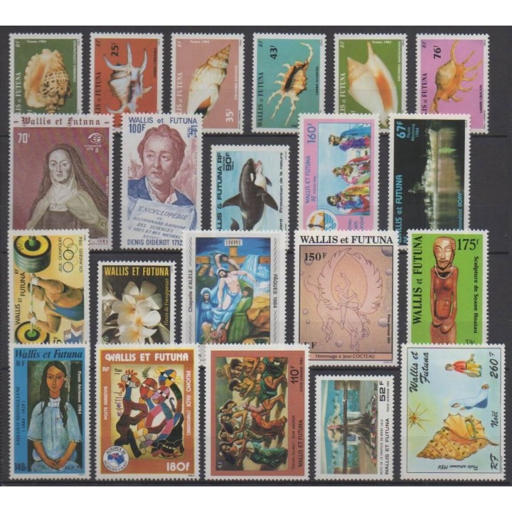 Acheter les timbres de Wallis et Futuna de l'année 1984 (No 312/321 - PA132/PA142).