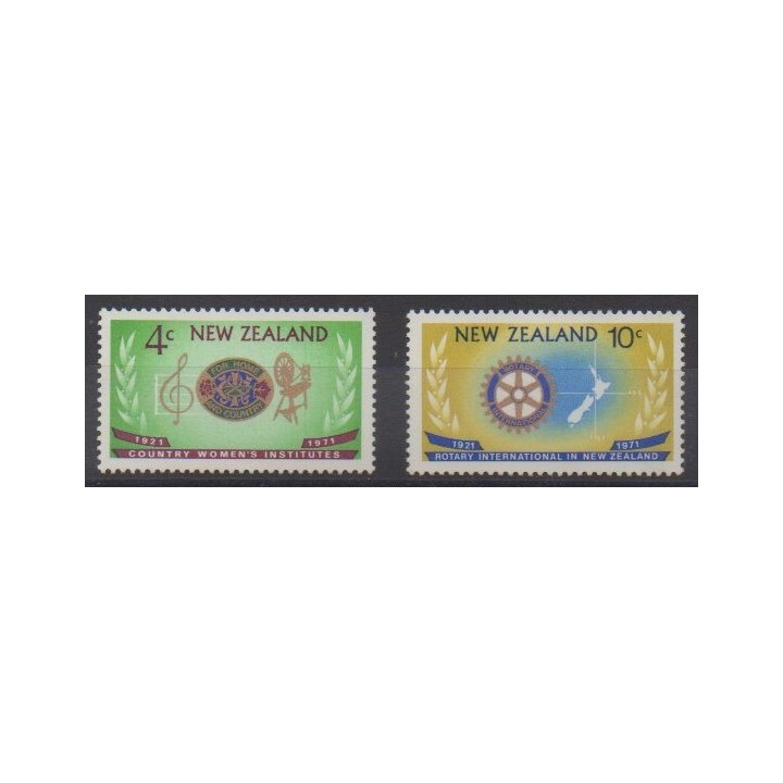Buy this set of stamps of New Zealand of the year 1971 (Nb 530/531).