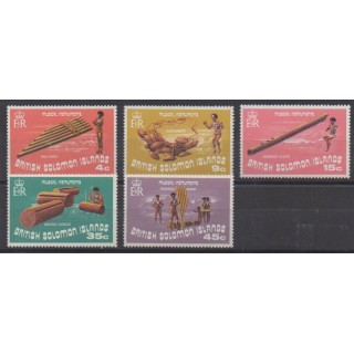 Buy this set of stamps of Solomon Islands of the year 1973 (Nb 235/239).