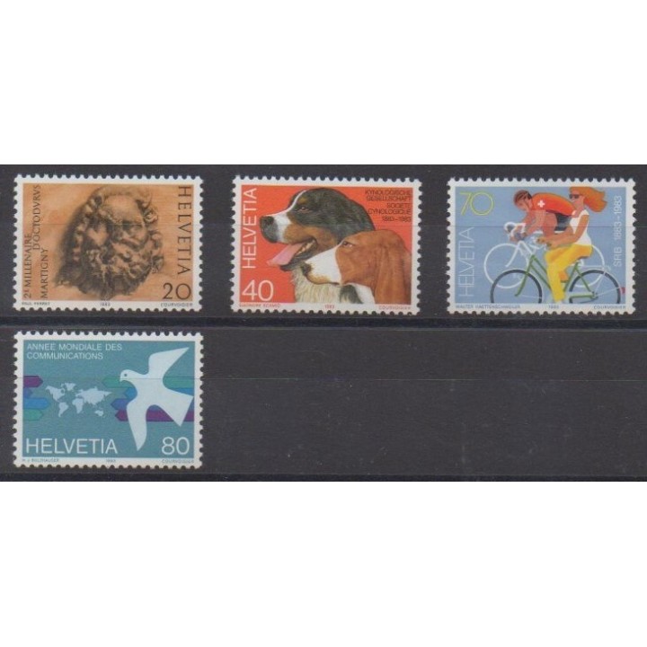 Buy this set of stamps of Swiss of the year 1983 (Nb 1185/1188).