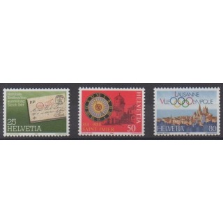 Buy this set of stamps of Swiss of the year 1984 (Nb 1196/1198).