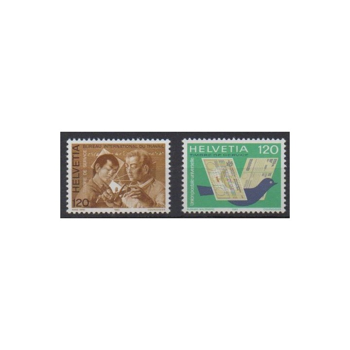 Acheter cette série de timbres de Suisse de l'année 1983 (No S461/S462).