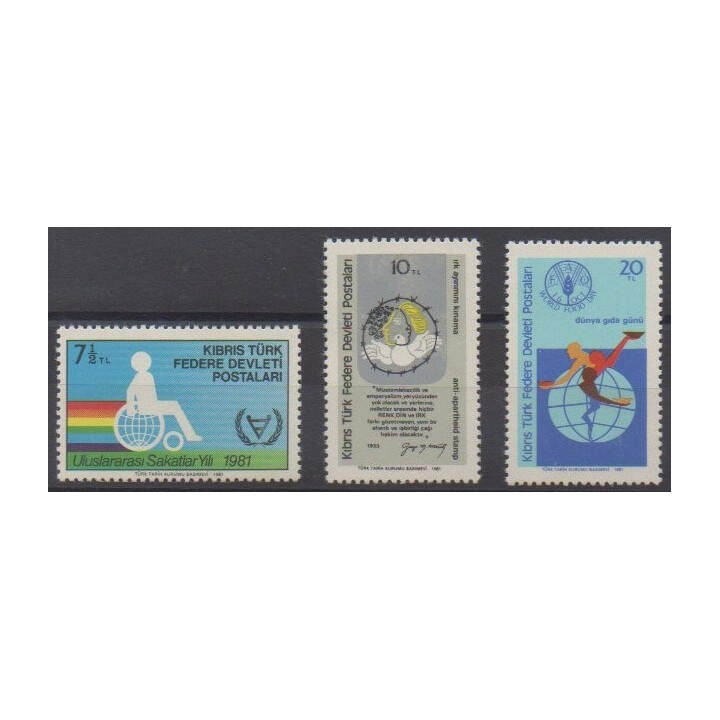 Buy this set of stamps of Turkey - Northern Cyprus of the year 1981 (Nb 94/96).