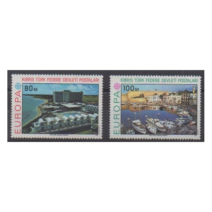 Acheter cette série de timbres de Turquie (Chypre du nord) de l'année 1977 (No 32/33).