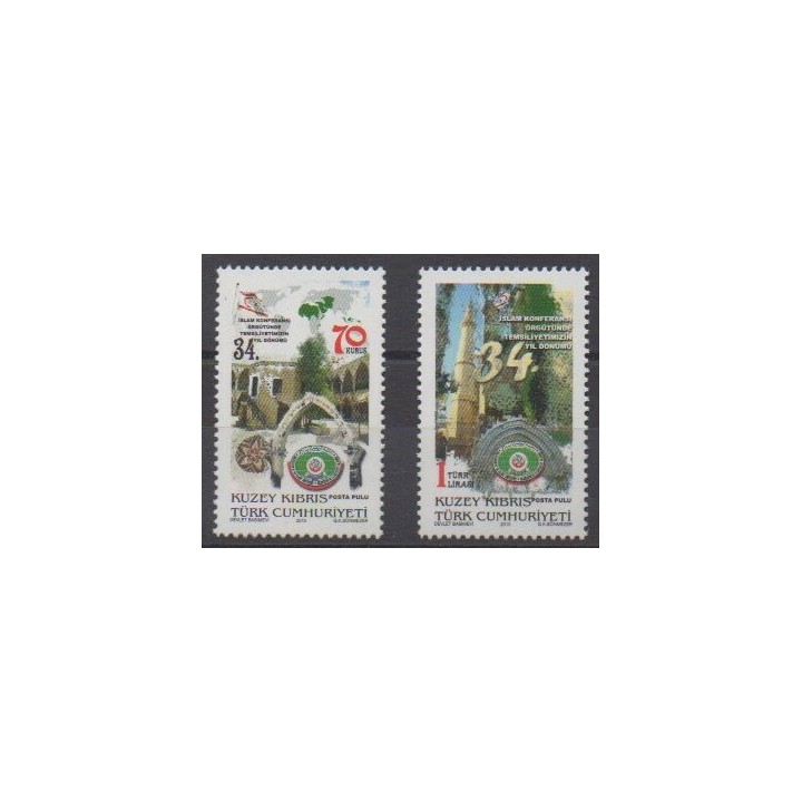 Buy this set of stamps of Turkey - Northern Cyprus of the year 2010 (Nb 660/661).