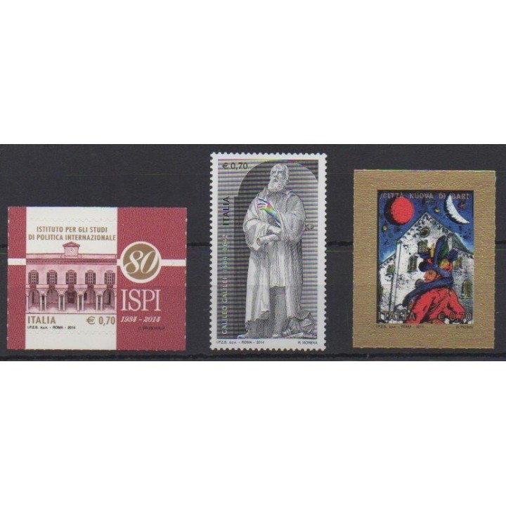 Acheter cette série de timbres d'Italie de l'année 2014 (No 3445/3447).