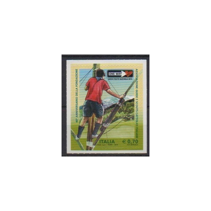 Buy this stamp of Italy of the year 2014 (Nb 3481).