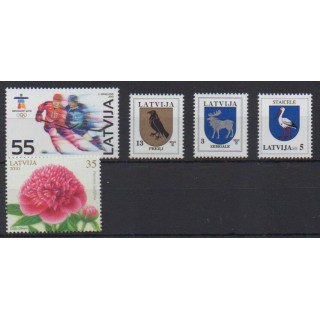 Buy this set of stamps of Latvia of the year 2010 (Nb 750/754).