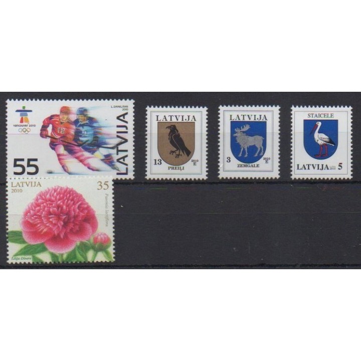 Buy this set of stamps of Latvia of the year 2010 (Nb 750/754).