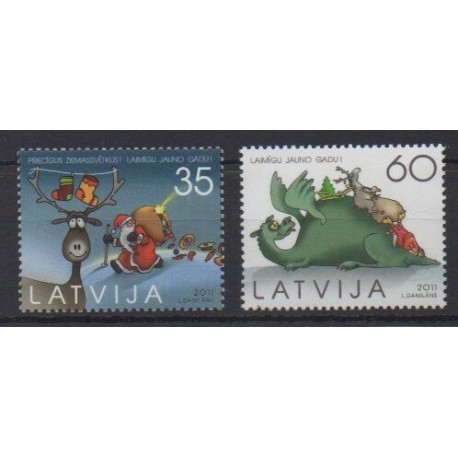 Latvia - 2011 - Nb 796/797 - Christmas