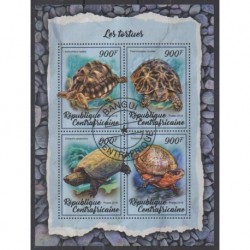 Central African Republic - 2018 - Nb 5409/5412 - Turtles - Used