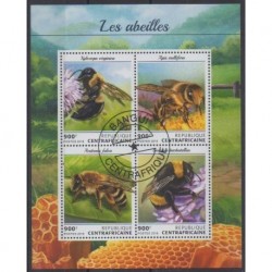 Centrafricaine (République) - 2018 - No 5659/5662 - Insectes - Oblitérés