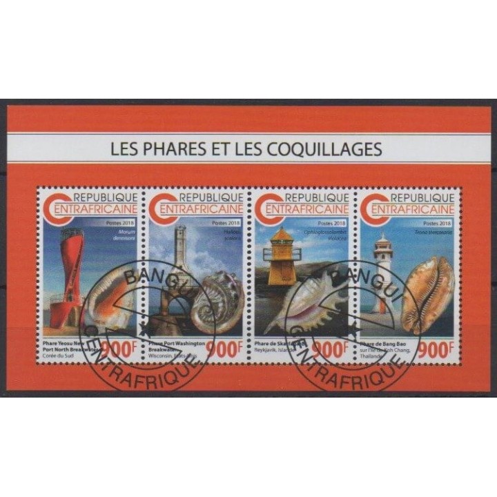 Acheter cette série de timbres de la République Centrafricaine de l'année 2018 (No 5996/5999). - Oblitéré