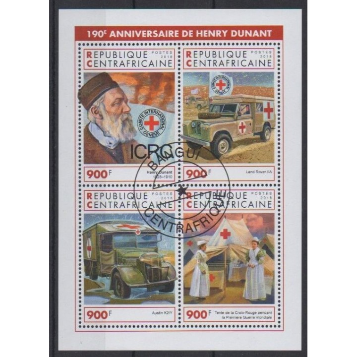 Buy this set of stamps of Central African Republic of the year 2018 (Nb 6032/6035). - Used