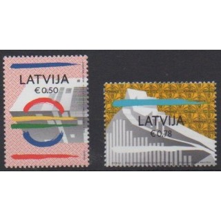 Acheter cette série de timbres de Lettonie  de l'année 2014 (No 864/865).