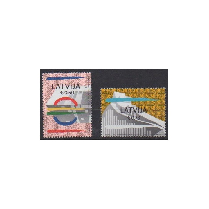 Buy this set of stamps of Latvia of the year 2014 (Nb 864/865).