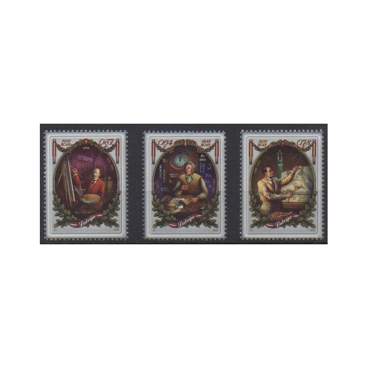 Acheter cette série de timbres de Lettonie  de l'année 2014 (No 894/896).
