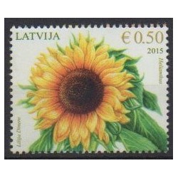 Lettonie - 2015 - No 912 - Fleurs