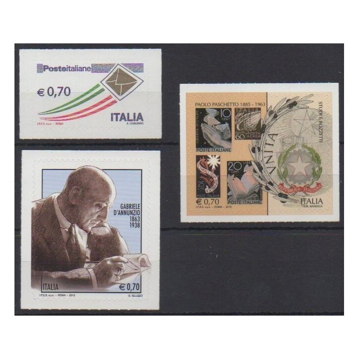 Buy this set of stamps of Italy of the year 2013 (Nb 3353/3355).