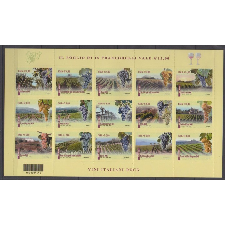 Buy this set of stamps of Italy of the year 2014 (Nb 3496/3510).