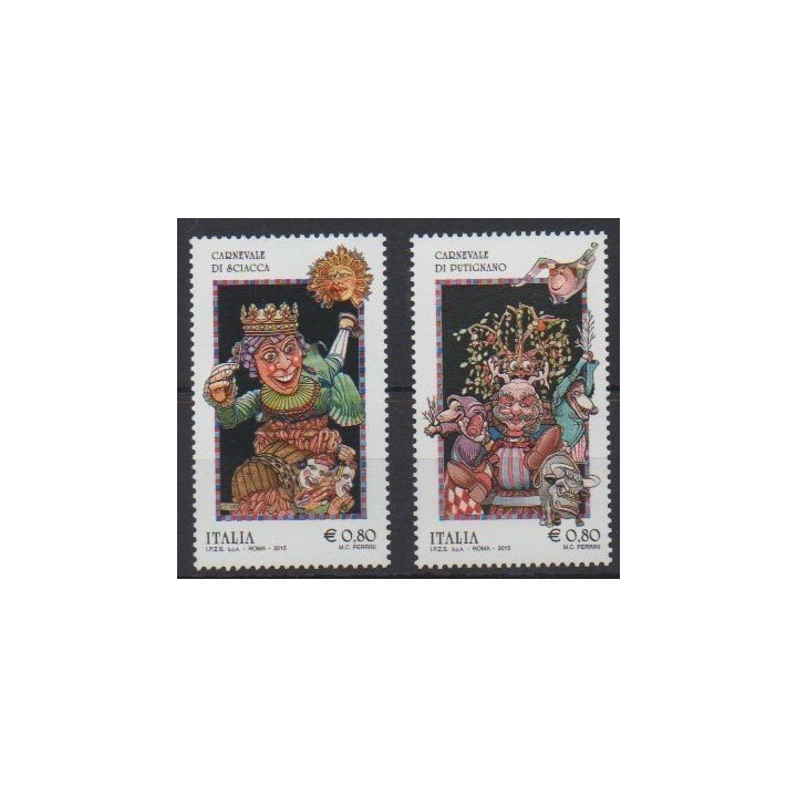 Buy this set of stamps of Italy of the year 2015 (Nb 3527/3528).