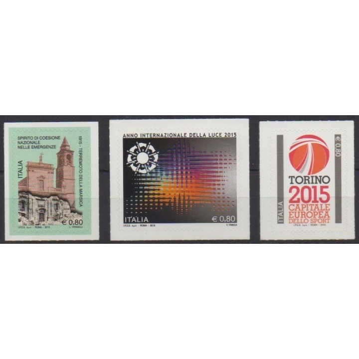 Acheter cette série de timbres d'Italie de l'année 2015 (No 3524/3526).