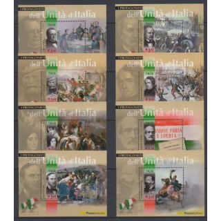 Buy these 8 souvenir sheets of Italy of the year 2011 (Nb BF59/BF66).